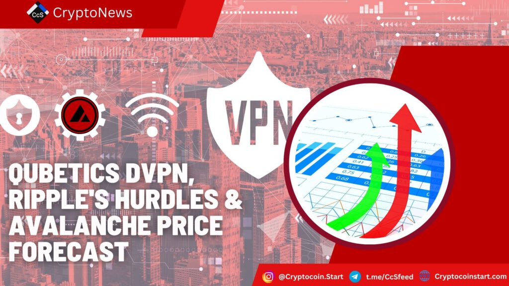 Qubetics dVPN, Ripple's Hurdles & Avalanche Price Forecast