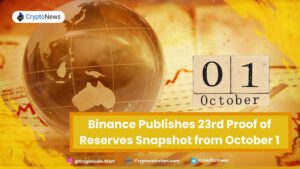 Binance Publishes 23rd Proof of Reserves Snapshot from October 1
