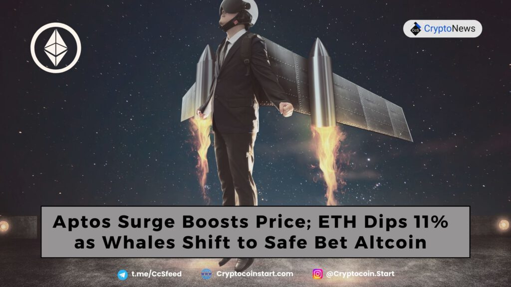 Aptos Surge Boosts Price; ETH Dips 11% as Whales Shift to Safe Bet Altcoin