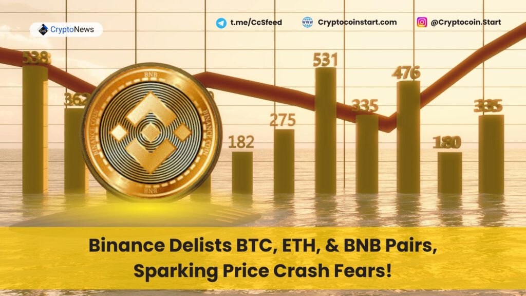 Binance Delists BTC, ETH, & BNB Pairs, Sparking Price Crash Fears!