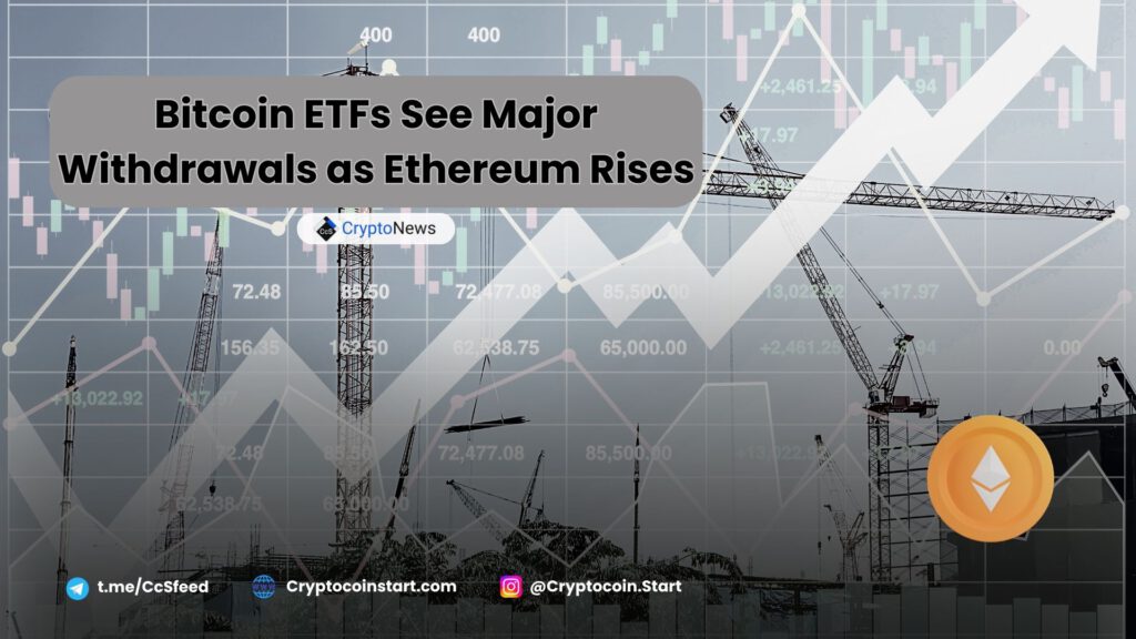 Bitcoin ETFs See Major Withdrawals as Ethereum Rises