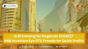 Is $1 Coming for Dogecoin (DOGE)? BNB Investors Eye DTX Presale for Quick Profits