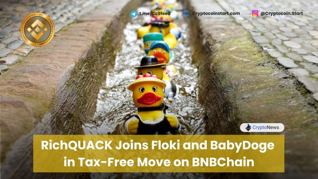 RichQUACK Joins Floki and BabyDoge in Tax-Free Move on BNBChain