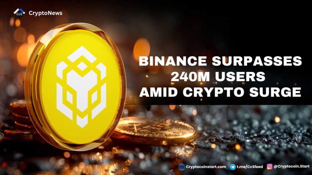 Binance Surpasses 240M Users Amid Crypto Surge