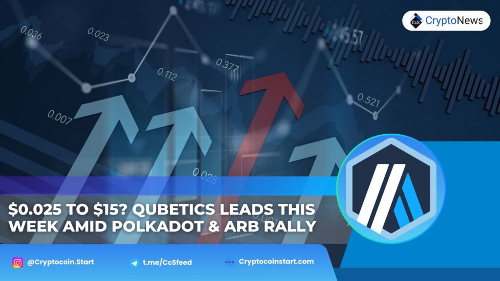 $0.025 to $15? Qubetics Leads This Week Amid Polkadot & ARB Rally