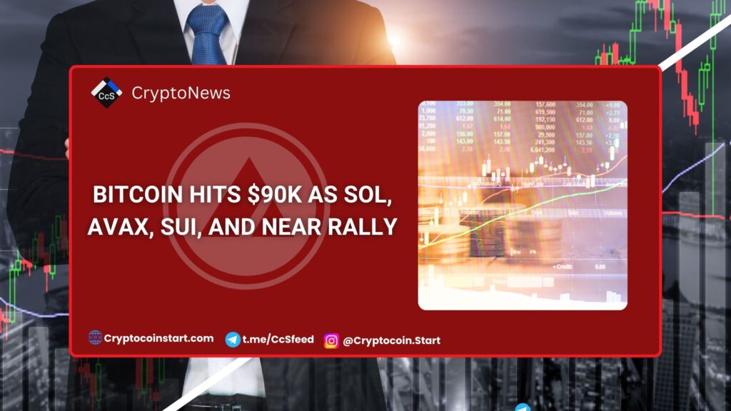 Bitcoin Hits $90K as SOL, AVAX, SUI, and NEAR Rally 2 AVAX3 15