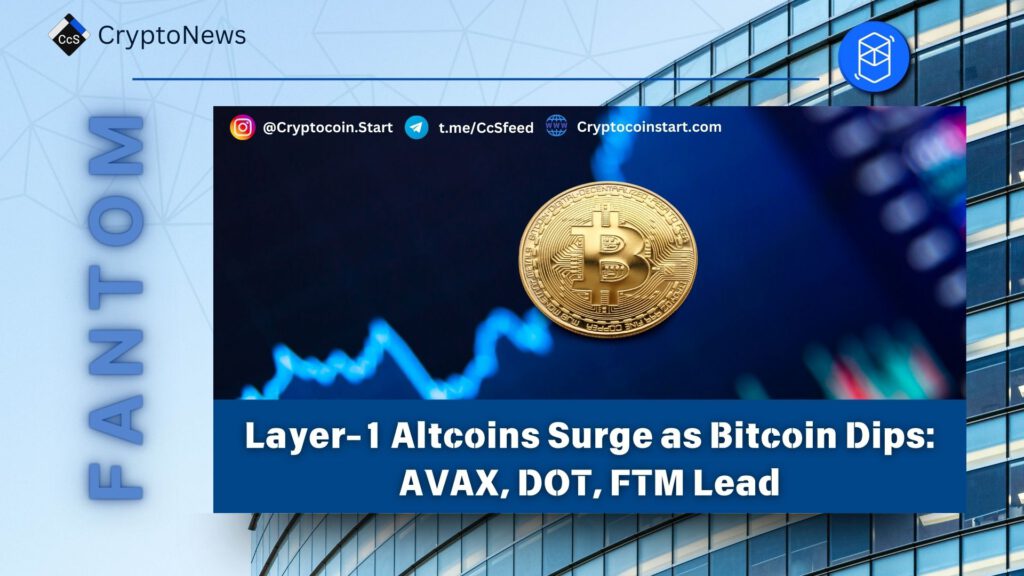 Layer-1 Altcoins Surge as Bitcoin Dips: AVAX, DOT, FTM Lead