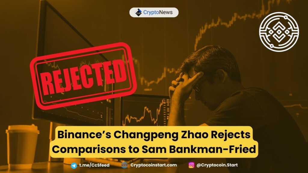 Binance’s Changpeng Zhao Rejects Comparisons to Sam Bankman-Fried