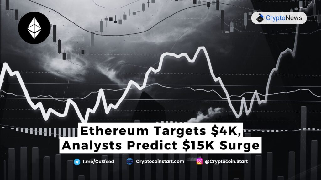 Ethereum Targets $4K, Analysts Predict $15K Surge