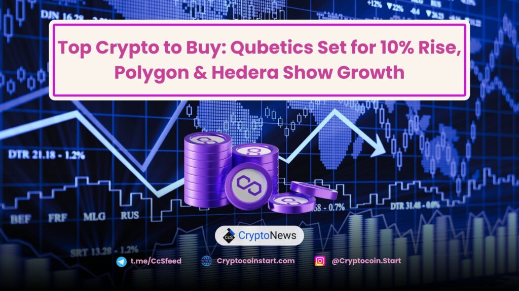 Top Crypto to Buy: Qubetics Set for 10% Rise, Polygon & Hedera Show Growth