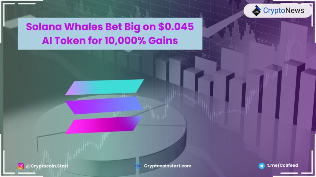 Solana Whales Bet Big on $0.045 AI Token for 10,000% Gains