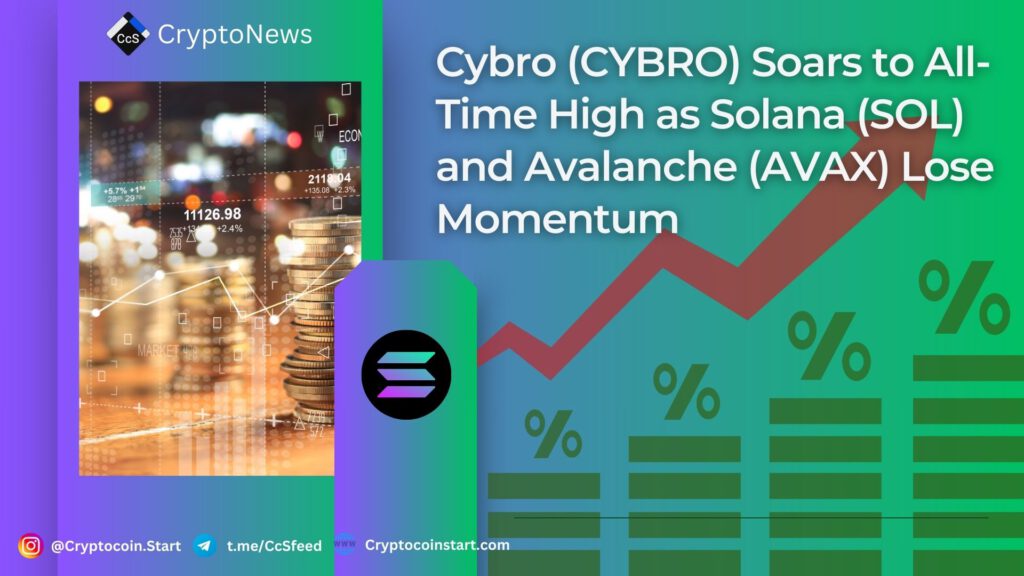 Cybro (CYBRO) Soars to All-Time High as Solana (SOL) and Avalanche (AVAX) Lose Momentum