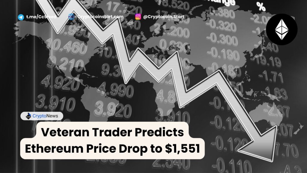 Veteran Trader Predicts Ethereum Price Drop to $1,551