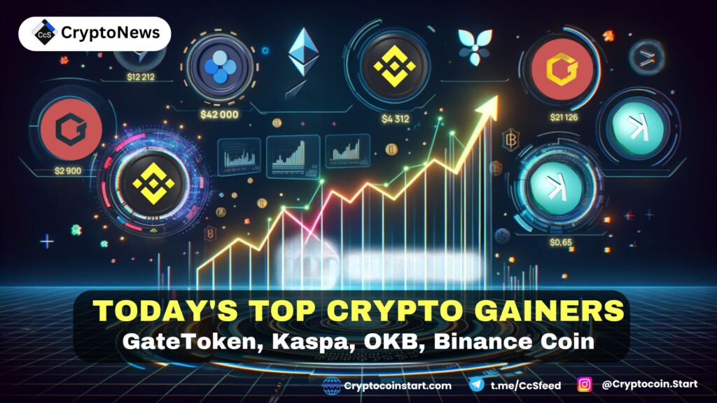 Today's Top Crypto Gainers: GateToken, Kaspa, OKB, Binance Coin