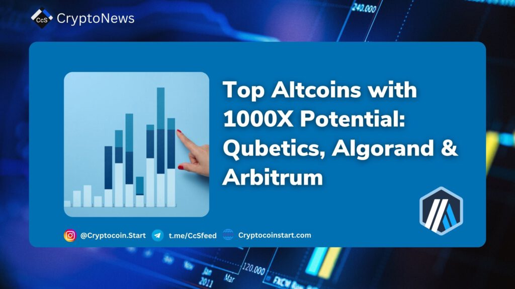 Top Altcoins with 1000X Potential: Qubetics, Algorand & Arbitrum 2 ARB 17