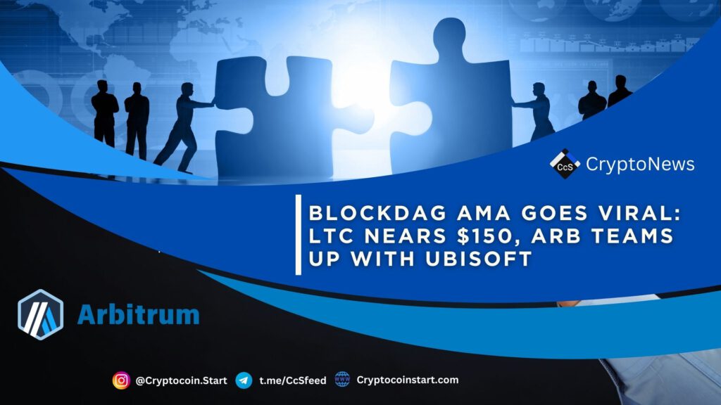 BlockDAG AMA Goes Viral: LTC Nears $150, ARB Teams Up With Ubisoft