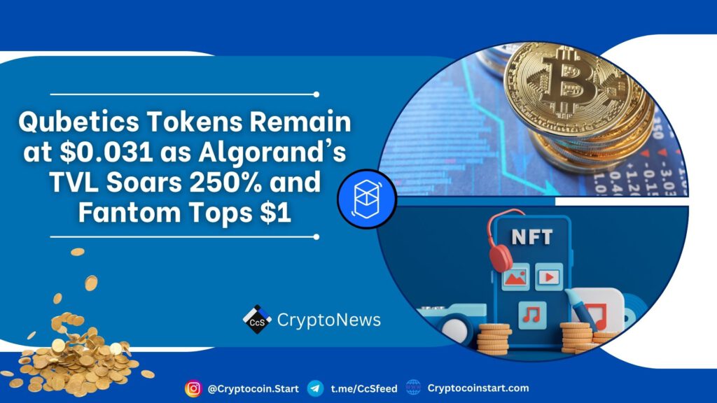 Qubetics Tokens Remain at $0.031 as Algorand's TVL Soars 250% and Fantom Tops $1