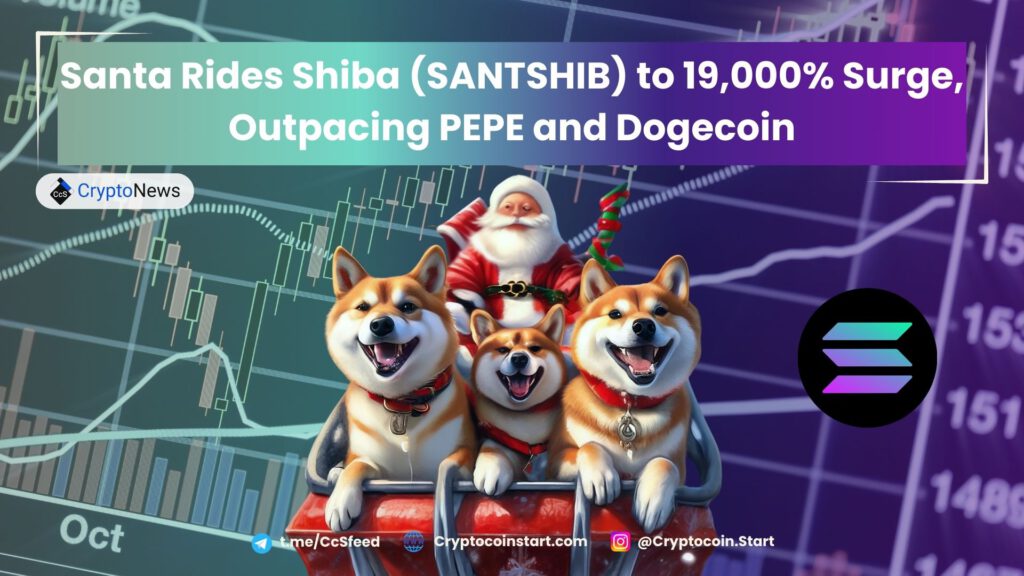 Santa Rides Shiba (SANTSHIB) to 19,000% Surge, Outpacing PEPE and Dogecoin