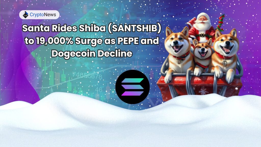 Santa Rides Shiba (SANTSHIB) to 19,000% Surge as PEPE and Dogecoin Decline