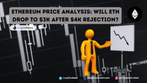 Ethereum Price Analysis: Will ETH Drop to $3K After $4K Rejection?