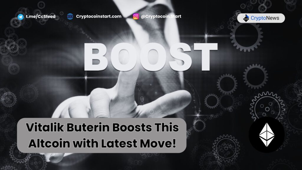 Vitalik Buterin Boosts This Altcoin with Latest Move!