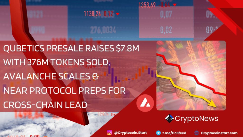 Qubetics Presale Raises $7.8M with 376M Tokens Sold, Avalanche Scales & Near Protocol Preps for Cross-Chain Lead 2 avax4 32