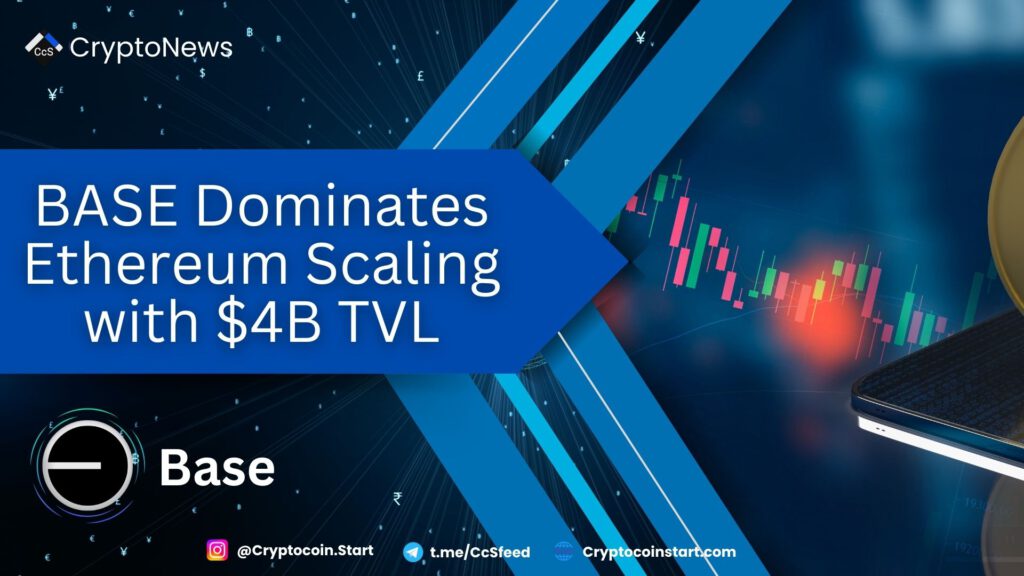 BASE Dominates Ethereum Scaling with $4B TVL