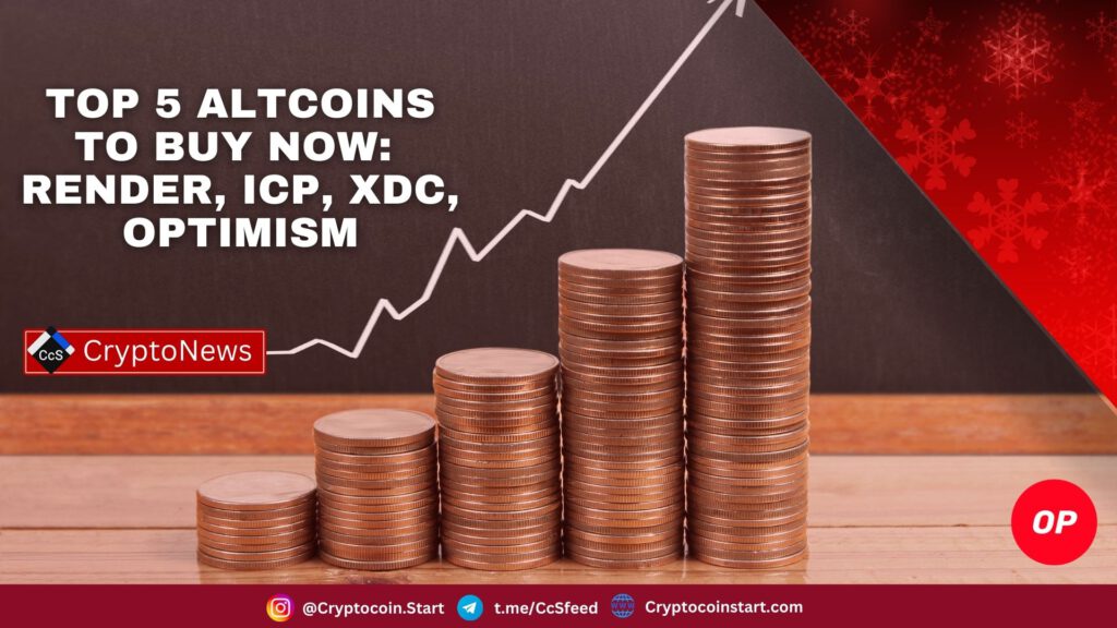 Top 5 Altcoins to Buy Now: Render, ICP, XDC, Optimism 2 op 16