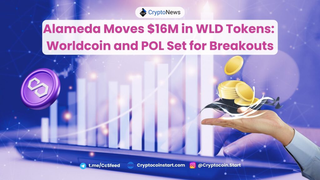 Alameda Moves $16M in WLD Tokens: Worldcoin and POL Set for Breakouts