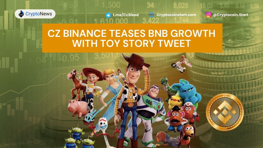 CZ Binance Teases BNB Growth with Toy Story Tweet