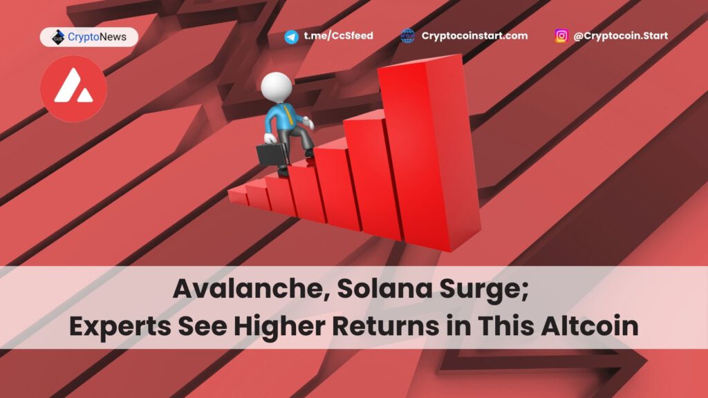 Avalanche, Solana Surge; Experts See Higher Returns in This Altcoin