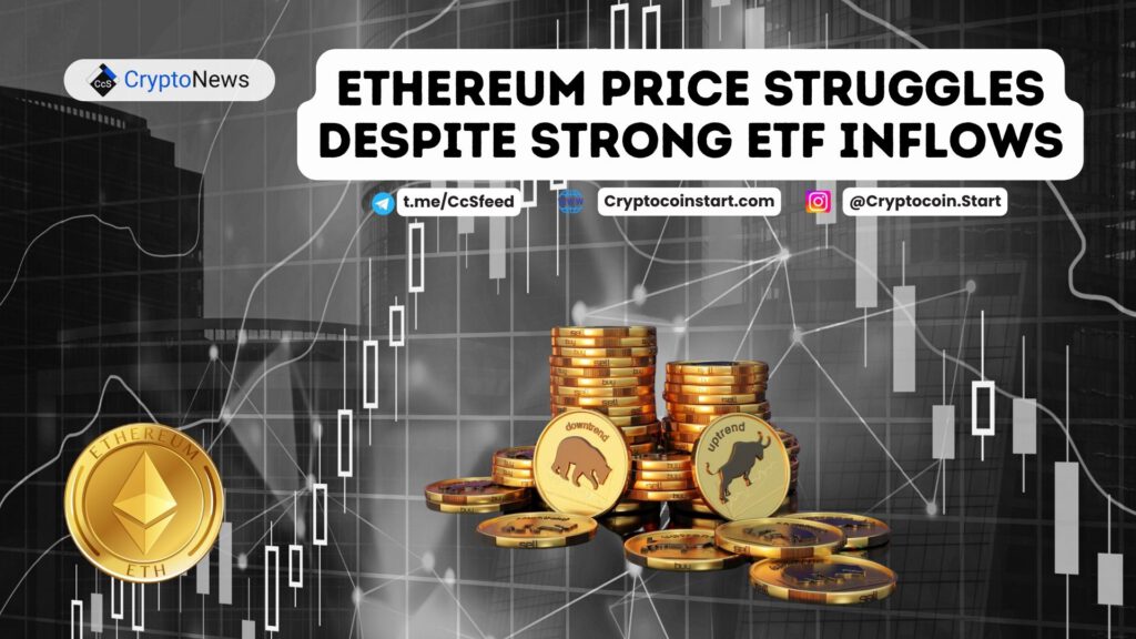 Ethereum Price Struggles Despite Strong ETF Inflows