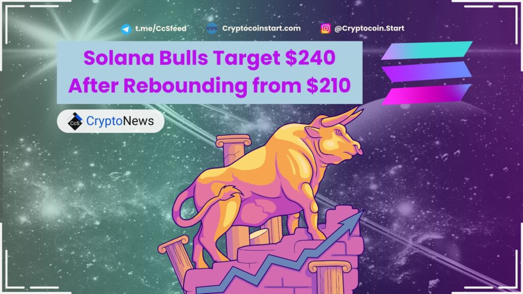 Solana Bulls Target $240 After Rebounding from $210