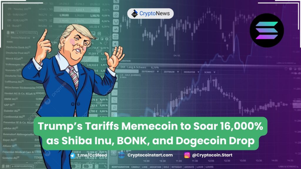 Trump’s Tariffs Memecoin to Soar 16,000% as Shiba Inu, BONK, and Dogecoin Drop