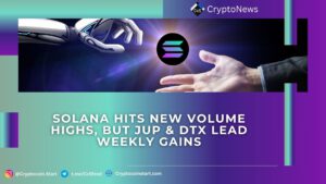 Solana Hits New Volume Highs, But JUP & DTX Lead Weekly Gains