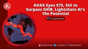 AVAX Eyes $75, SUI to Surpass SHIB, Lightchain AI's 10x Potential