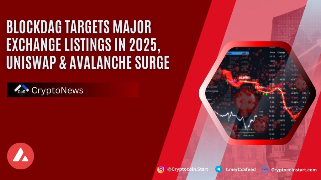 BlockDAG Targets Major Exchange Listings in 2025, Uniswap & Avalanche Surge