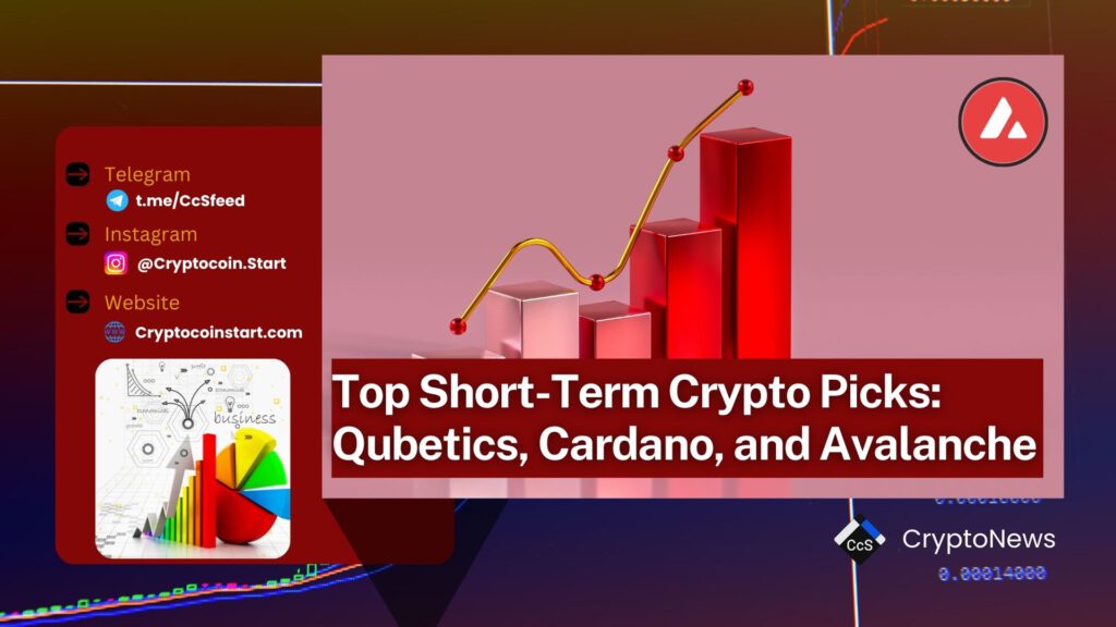 Top Short-Term Crypto Picks: Qubetics, Cardano, and Avalanche