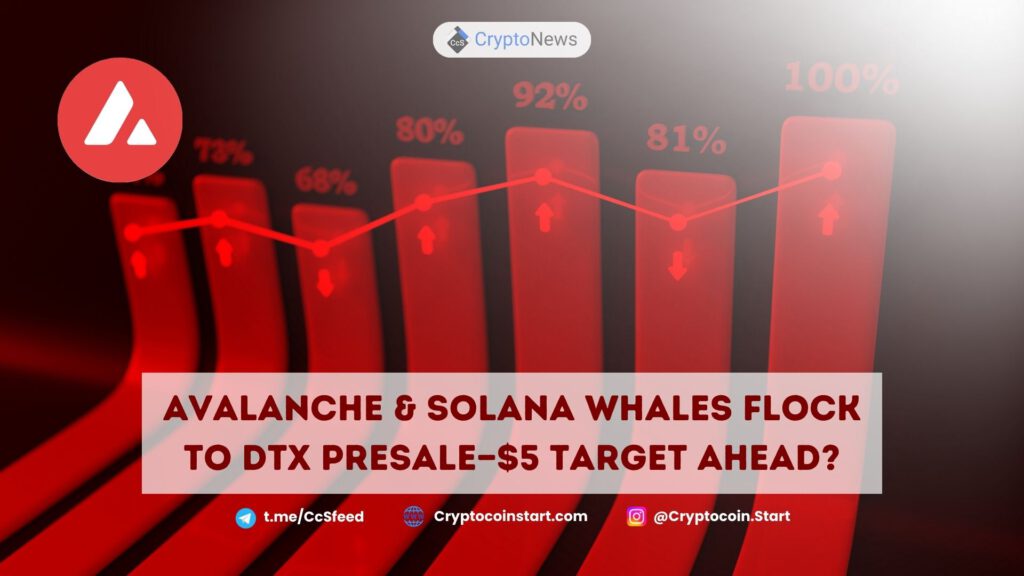 Avalanche & Solana Whales Flock to DTX Presale—$5 Target Ahead?