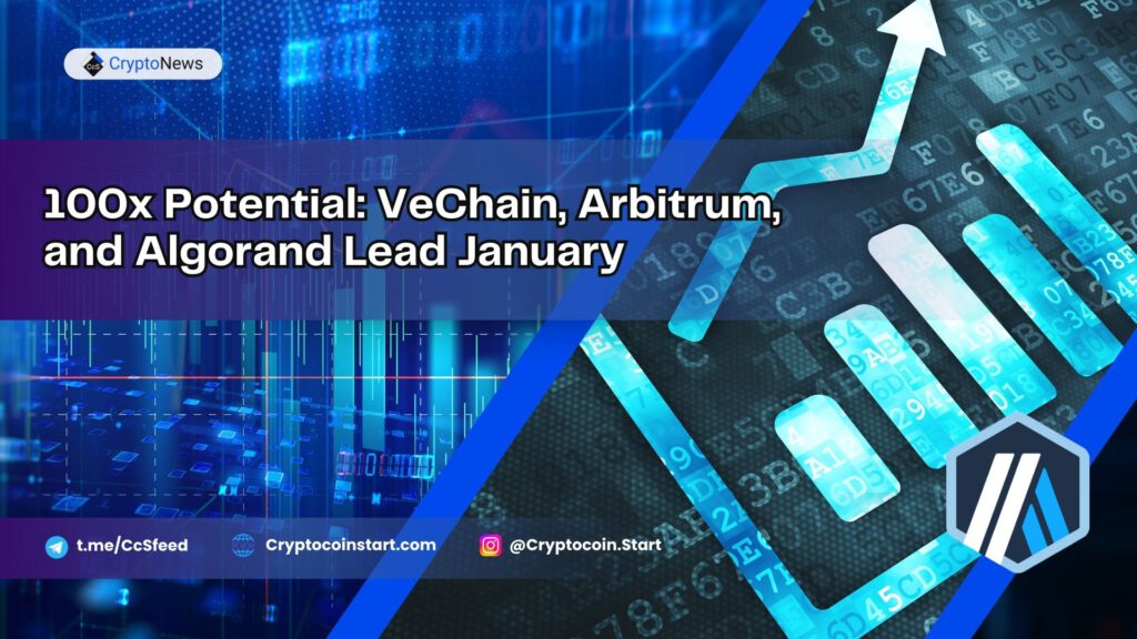 100x Potential: VeChain, Arbitrum, and Algorand Lead January