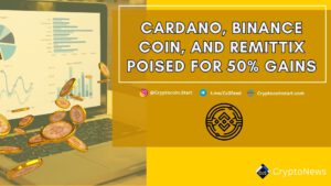 Cardano, Binance Coin, and Remittix Poised for 50% Gains